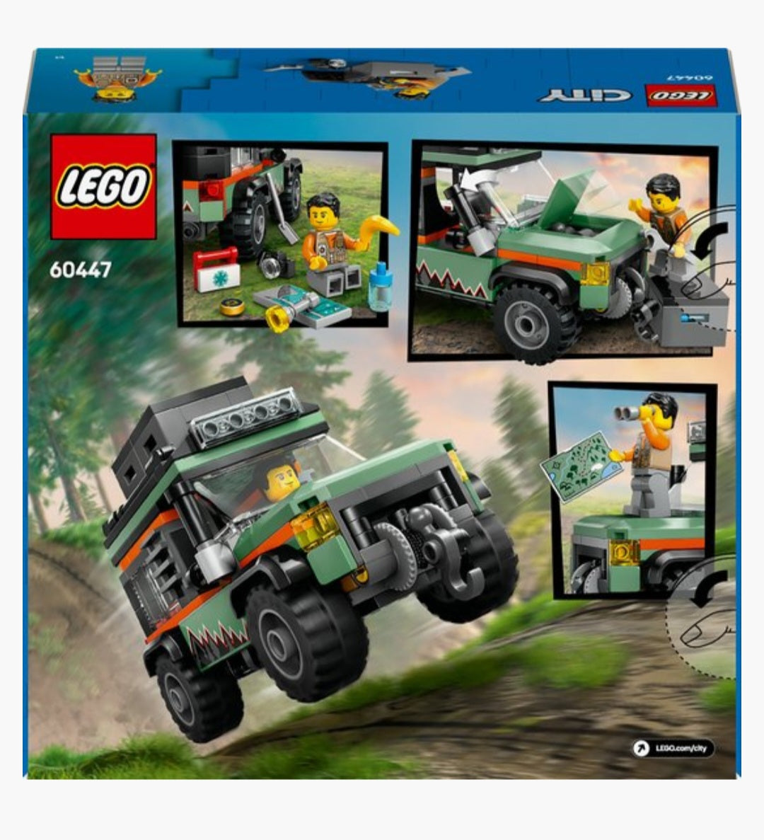 LEGO City 60447 4x4 terreinwagen voor in de bergen