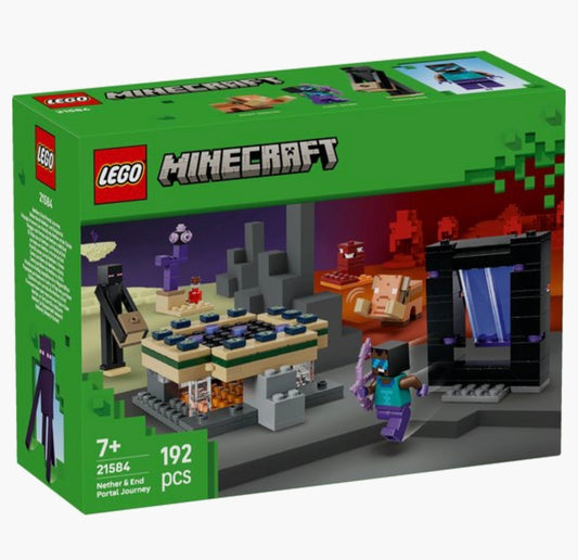 LEGO Minecraft 21584 Reis naar de Nether en het End-portaal