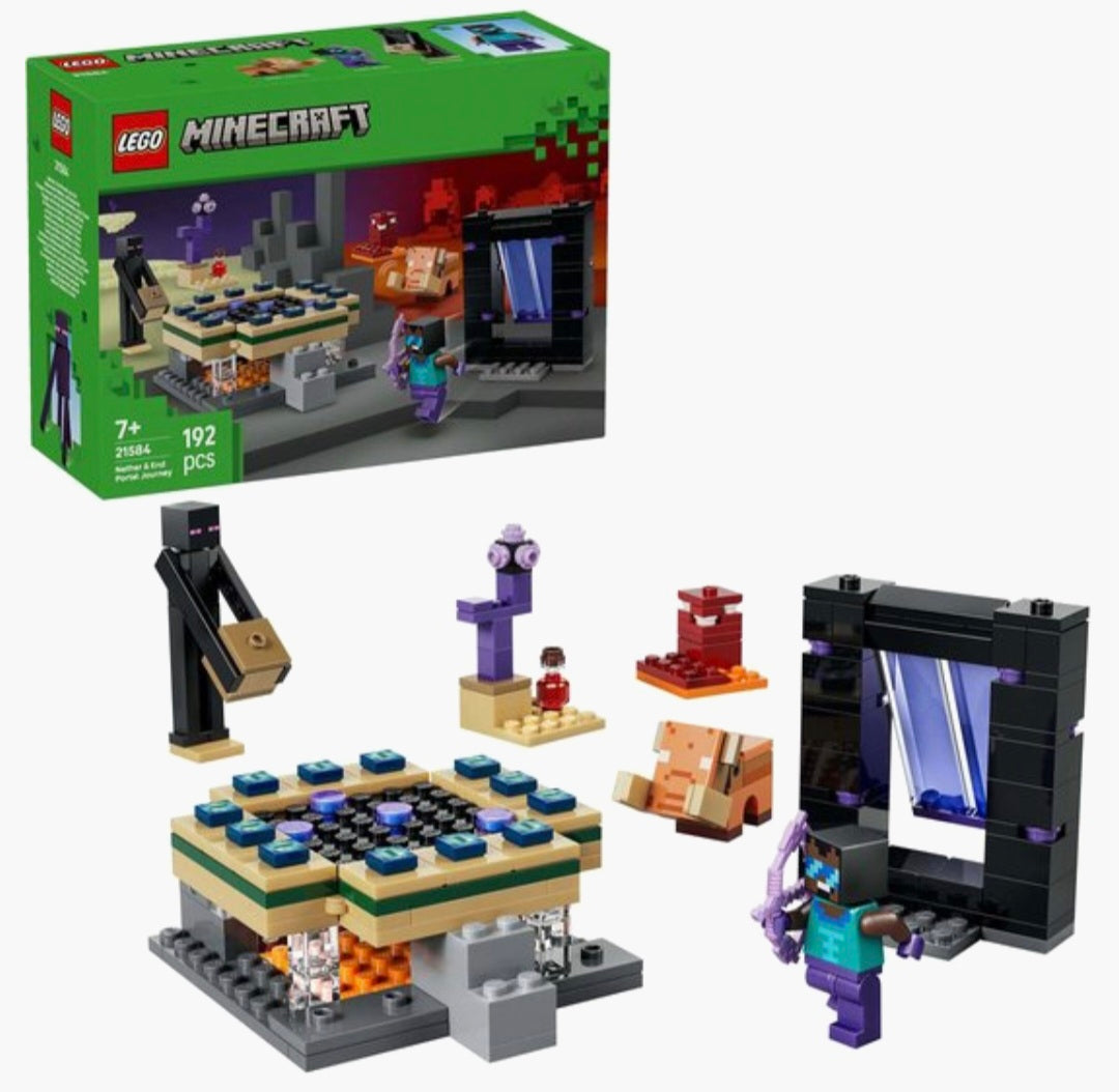 LEGO Minecraft 21584 Reis naar de Nether en het End-portaal
