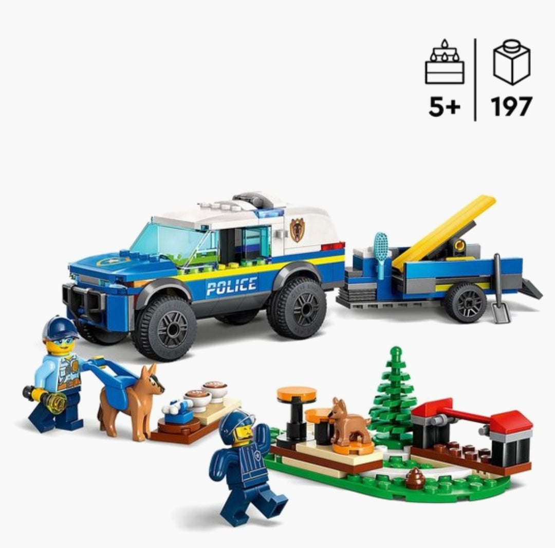 LEGO City 60369 Mobiele training voor politiehonden