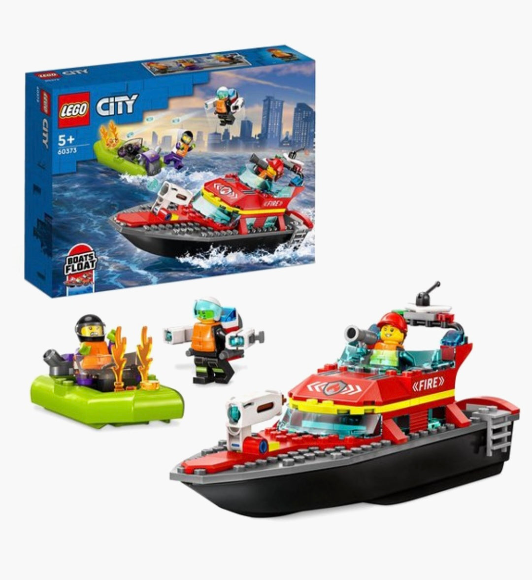 LEGO City 60373 Reddingsboot Brandweer