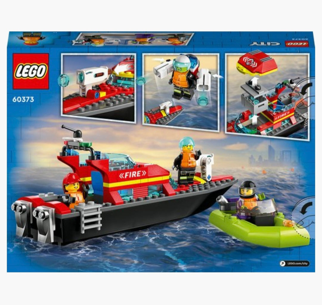 LEGO City 60373 Reddingsboot Brandweer