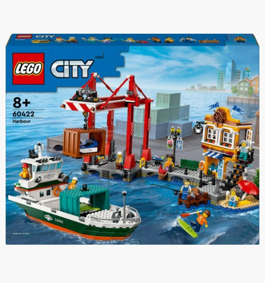 LEGO City 60422 Haven met vrachtschip