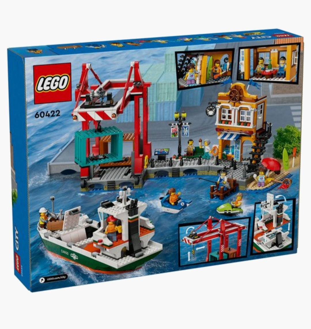 LEGO City 60422 Haven met vrachtschip