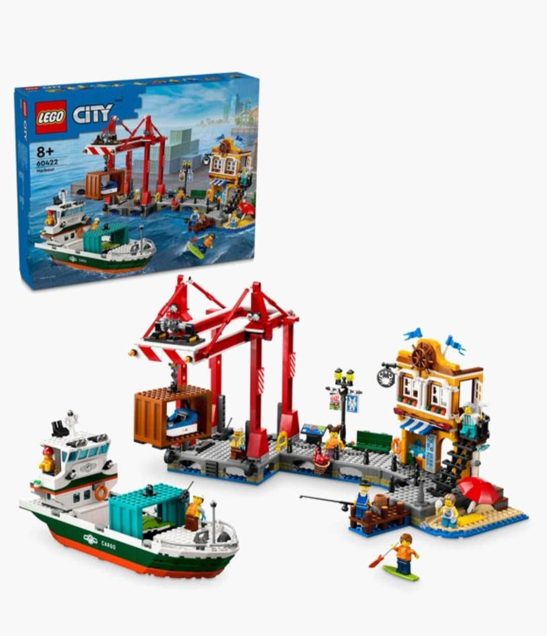 LEGO City 60422 Haven met vrachtschip