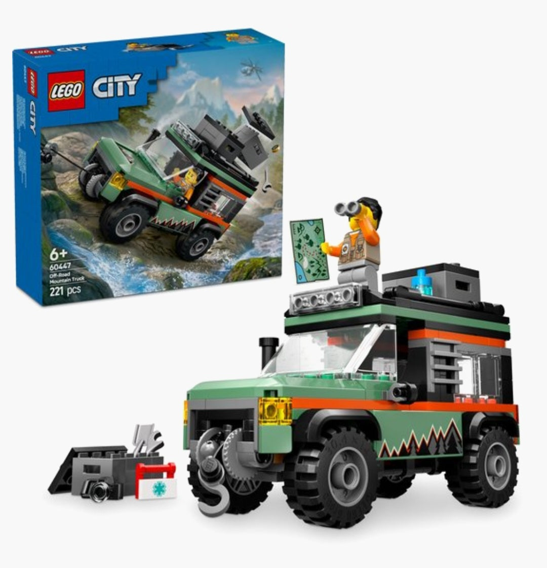 LEGO City 60447 4x4 terreinwagen voor in de bergen