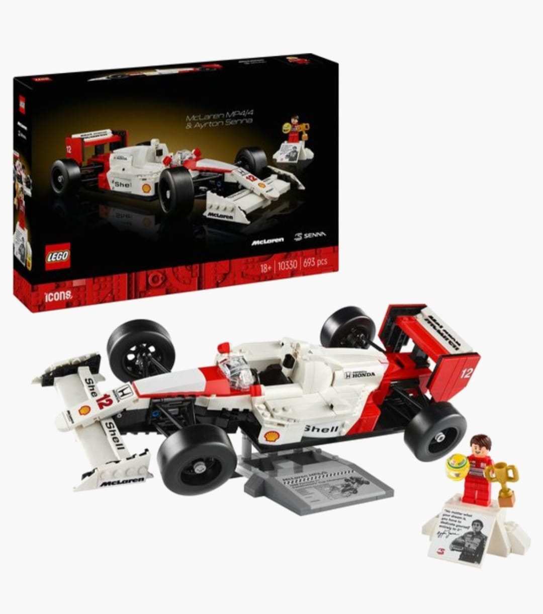 LEGO Icons 10330 McLaren MP4/4 en Ayrton Senna