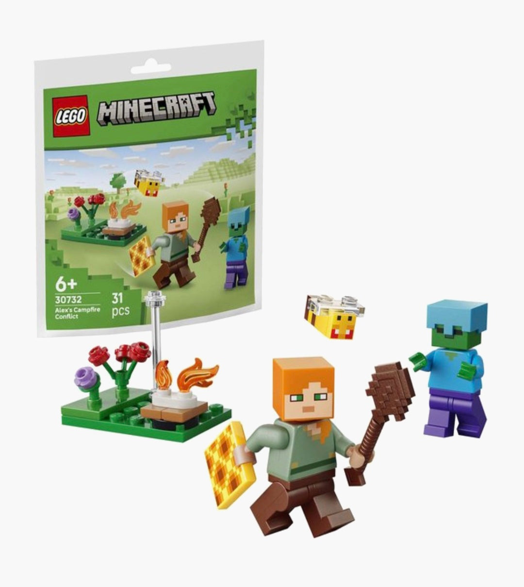 LEGO 30732 Minecraft Alex en de strijd bij het kampvuur