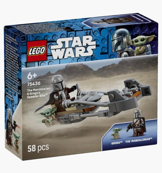 LEGO Star Wars 75436 De Mandalorian en Grogu's Speederbike