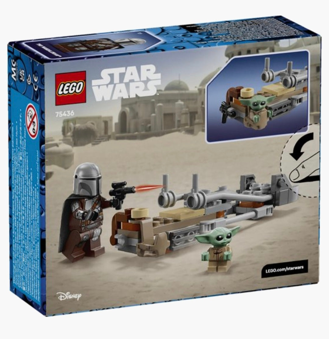 LEGO Star Wars 75436 De Mandalorian en Grogu's Speederbike