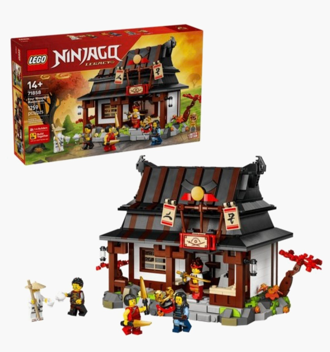 LEGO Ninjago 71858 De Vier Wapens Smederij 15-Jarig Jubileum